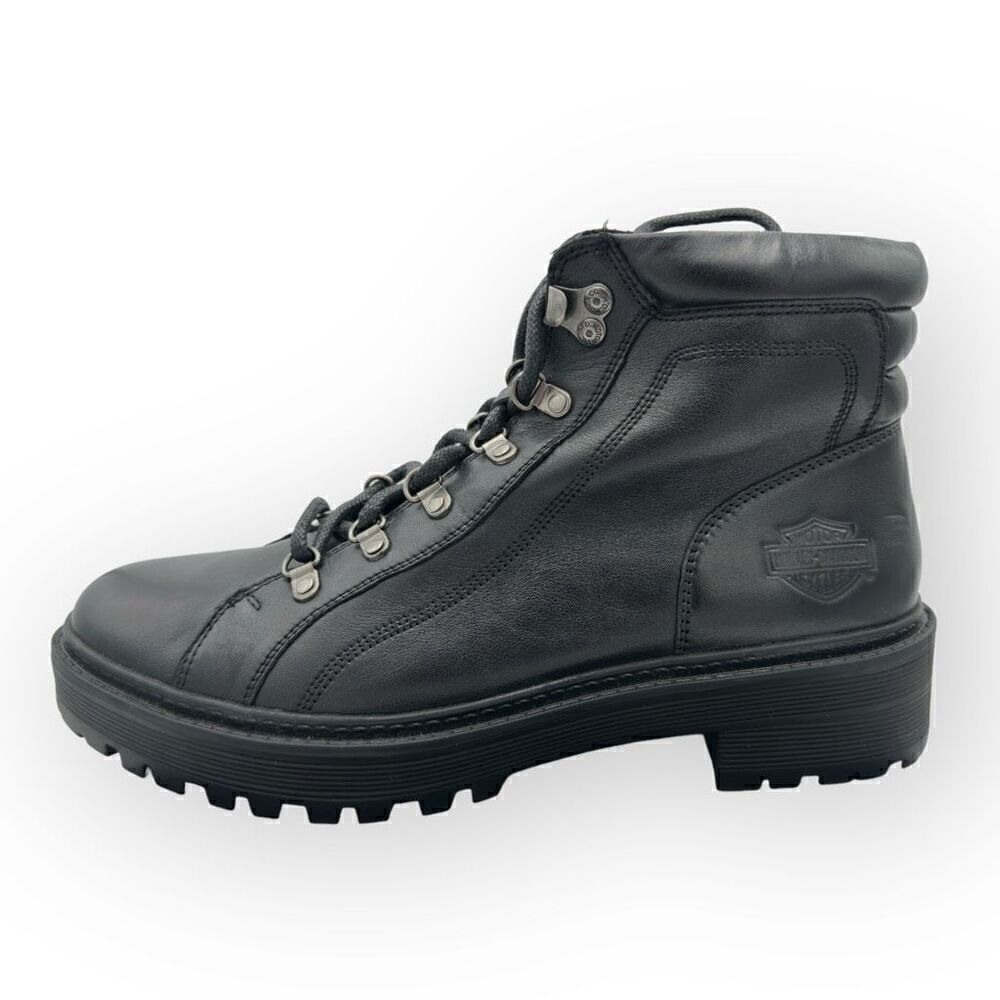 NWOT Harley-Davidson 4.75 Dalwood D84743 Motorcycle boots Black leather women's